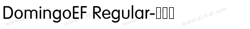 DomingoEF Regular字体转换
